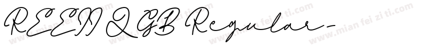 REEII Q GB Regular字体转换